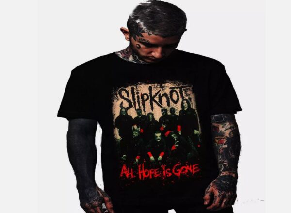 SLIPKNOT ALL HOPE IS GONE ROCK T SHIRTS (SIZE M)