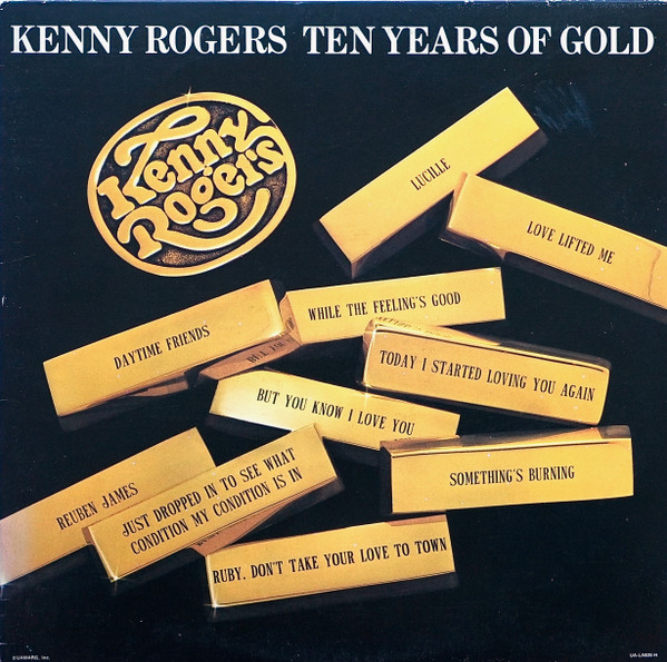 Kenny Rogers – Ten Years Of Gold LP VG+ Pre-Owned