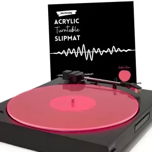 Acrylic Turntable Mat,11.75” Platter Slipmat for 12" Vinyl Record Players